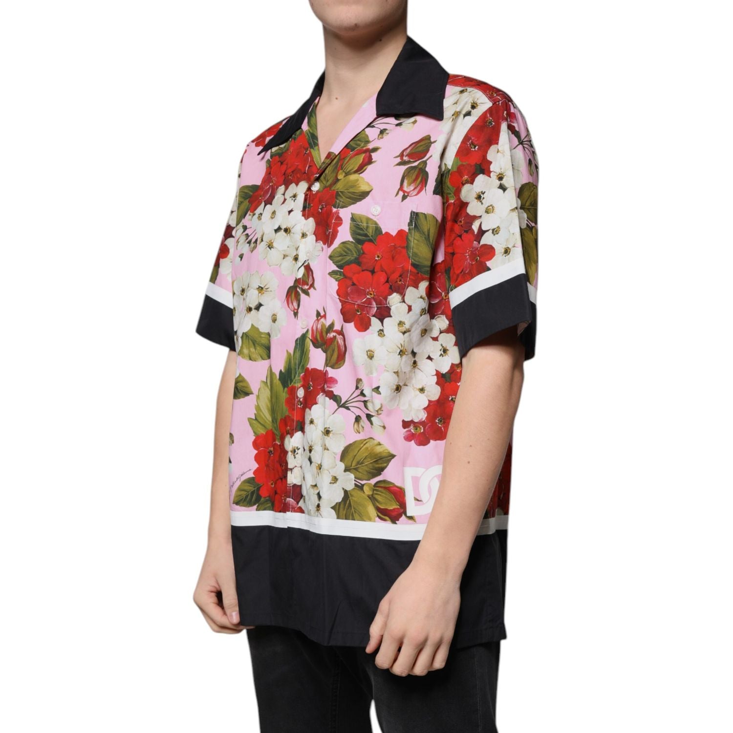 Dolce & Gabbana Multicolor Floral Button Down Casual Shirt