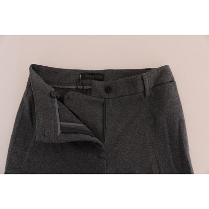 Ermanno Scervino Gray Wool Stretch Slim Pants