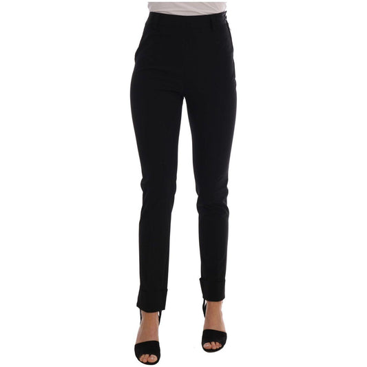 Ermanno Scervino Black Stretch Leggings Pants