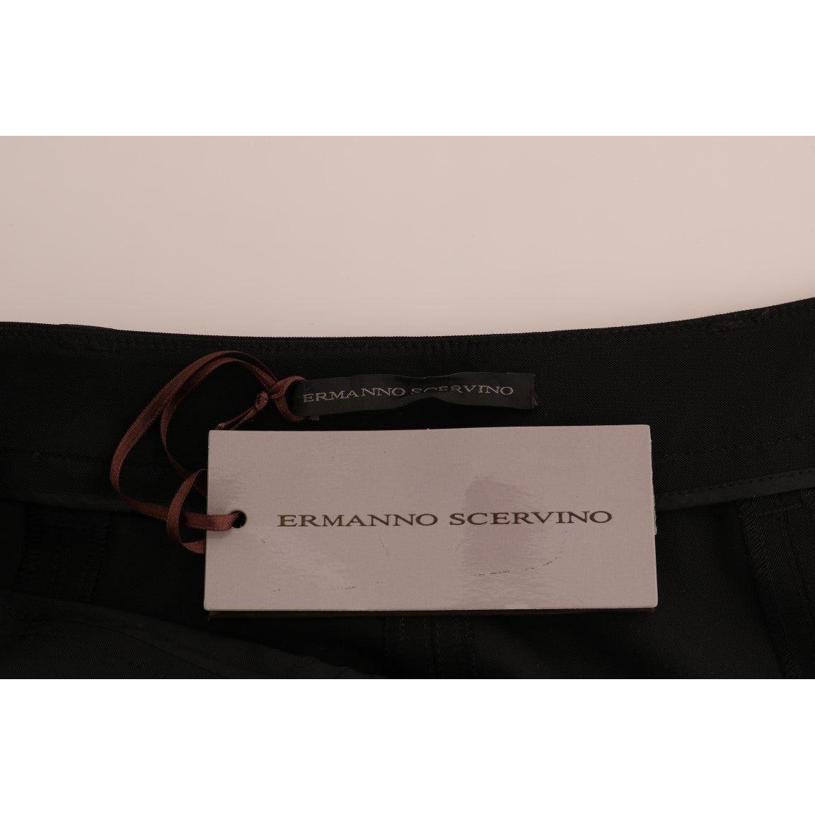 Ermanno Scervino Sleek Black Stirrup Leggings Jeans & Pants Ermanno Scervino