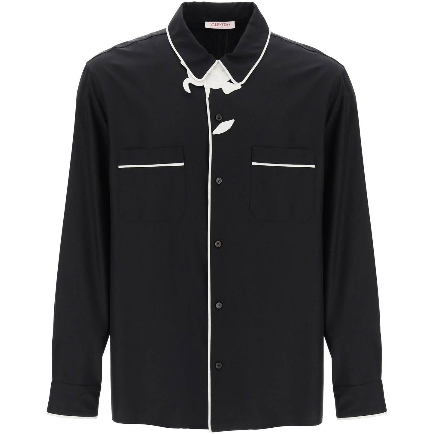 Valentino Garavani "pyjama-style shirt with flower Shirts Valentino Garavani