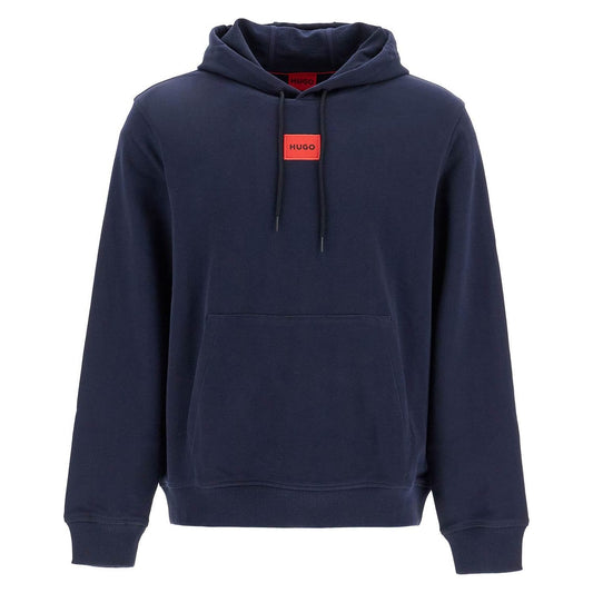 Hugo Hugo logo patch hoodie