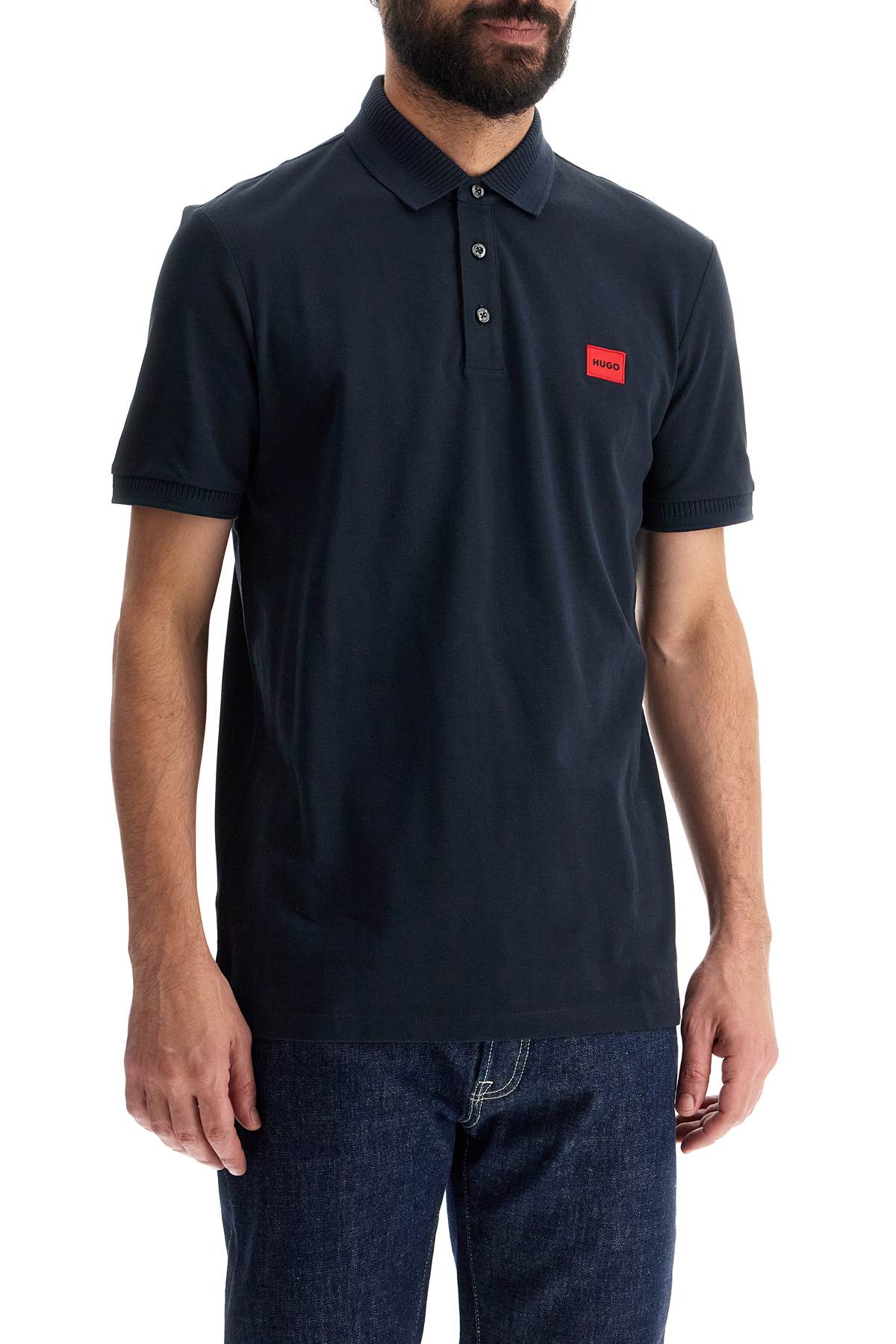 Hugo polo shirt with logo label Topwear Hugo