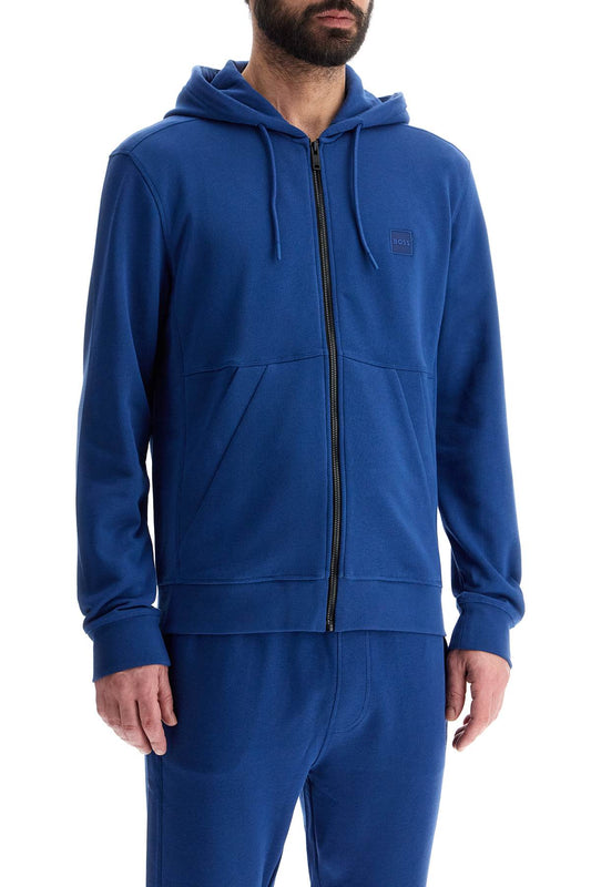 Boss blue regular fit zip hoodie long sleeve Topwear Boss