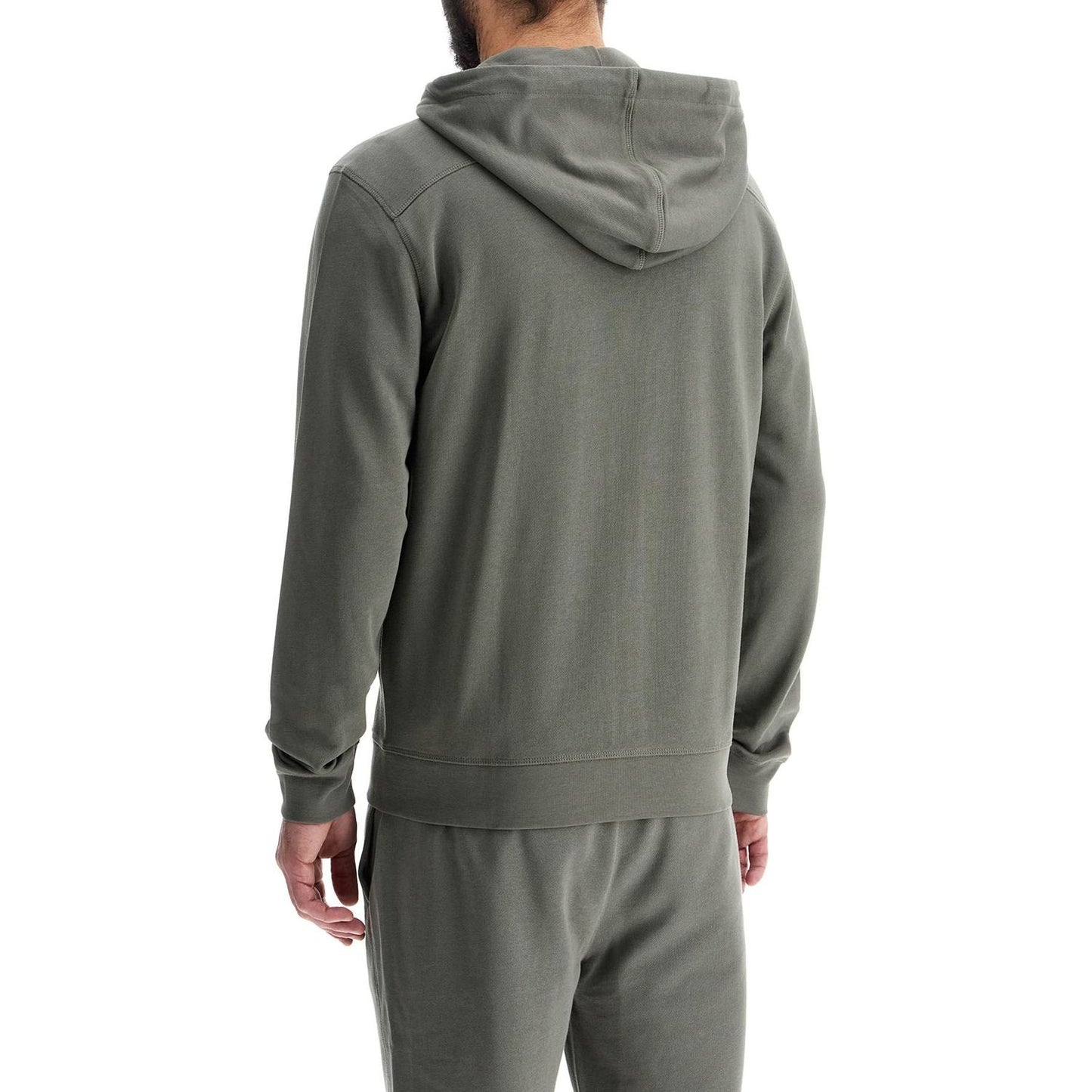 Boss regular fit gray zip-up hoodie