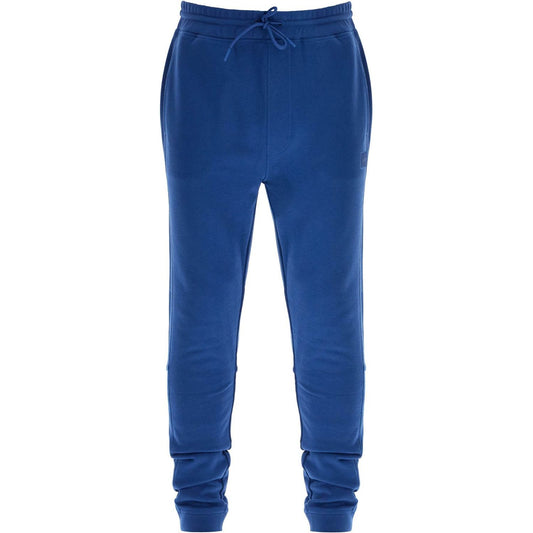 Boss regular fit high-waisted blue cotton pants Trousers Boss