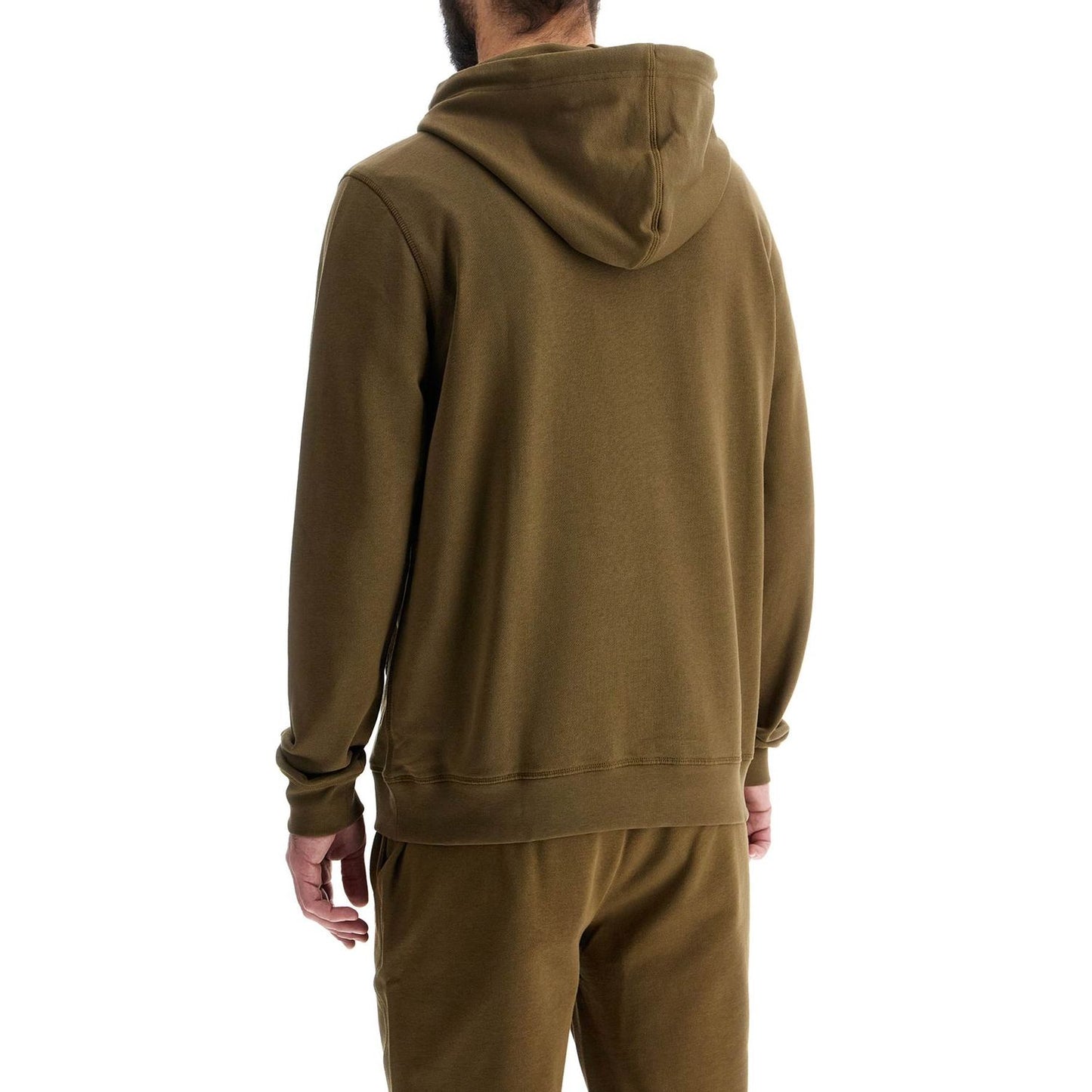 Boss green zip-up hoodie with kangaroo pocket cotton