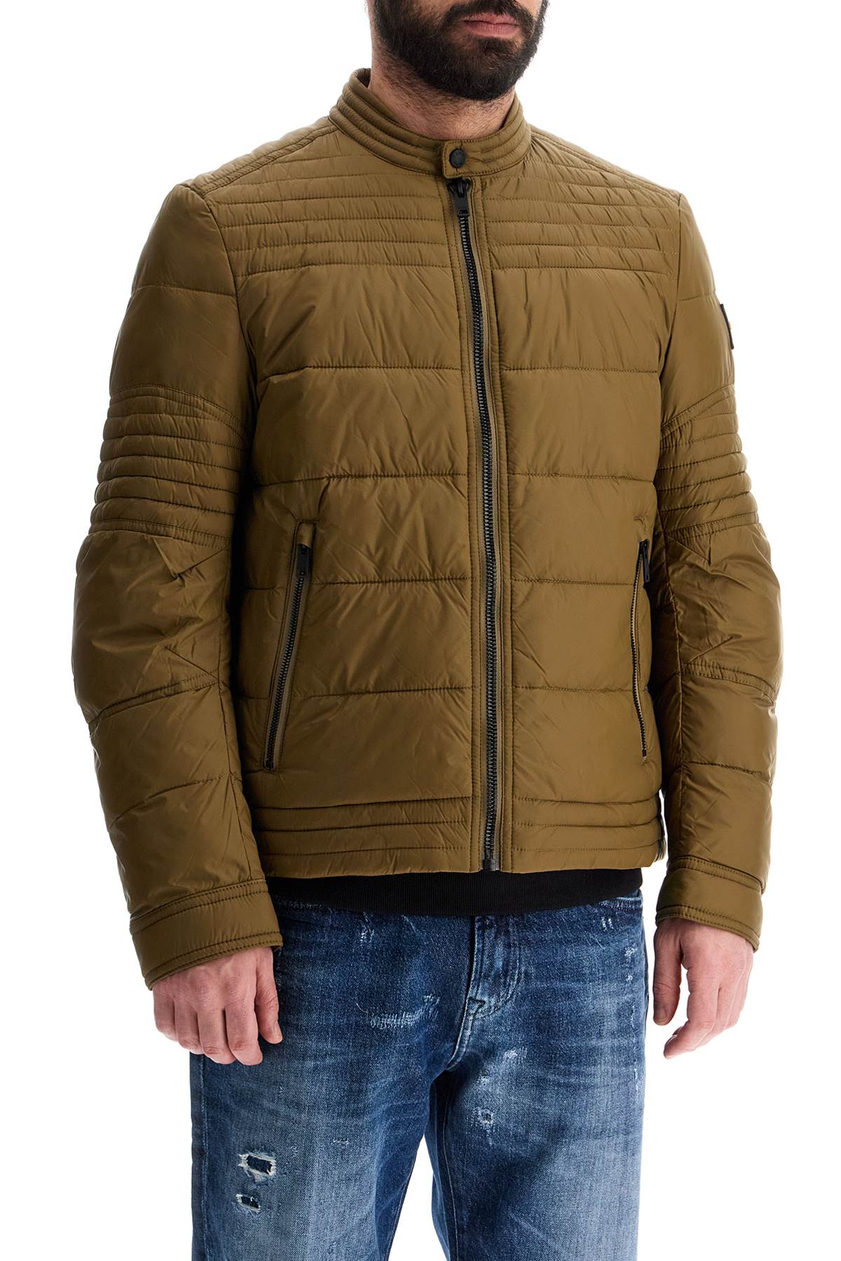 Boss green down jacket with high collar for men Jackets Boss