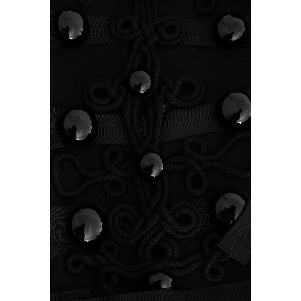 Dolce & Gabbana Black Wool Trench Jacket