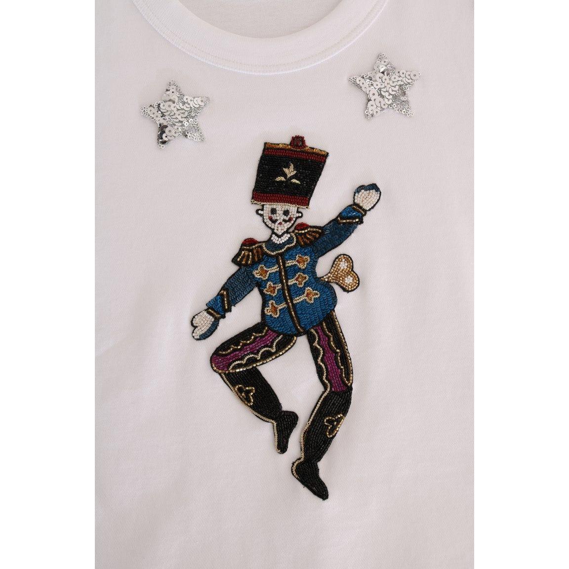 Dolce & Gabbana Sequined Fairy Tale Cotton T-Shirt Dolce & Gabbana