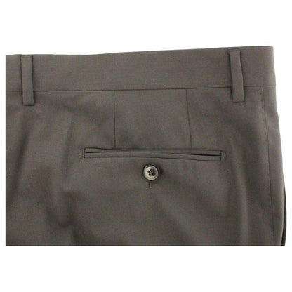 Dolce & Gabbana Black Wool Stretch Pleated Pants