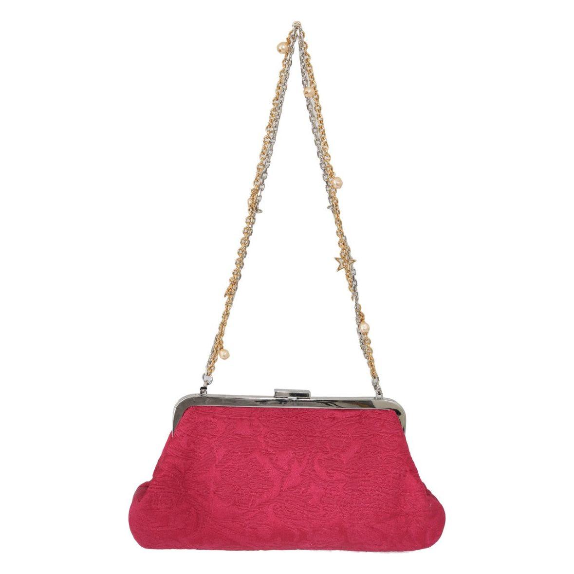 Dolce & Gabbana Elegant Evening Party Clutch in Pink Purse Dolce & Gabbana