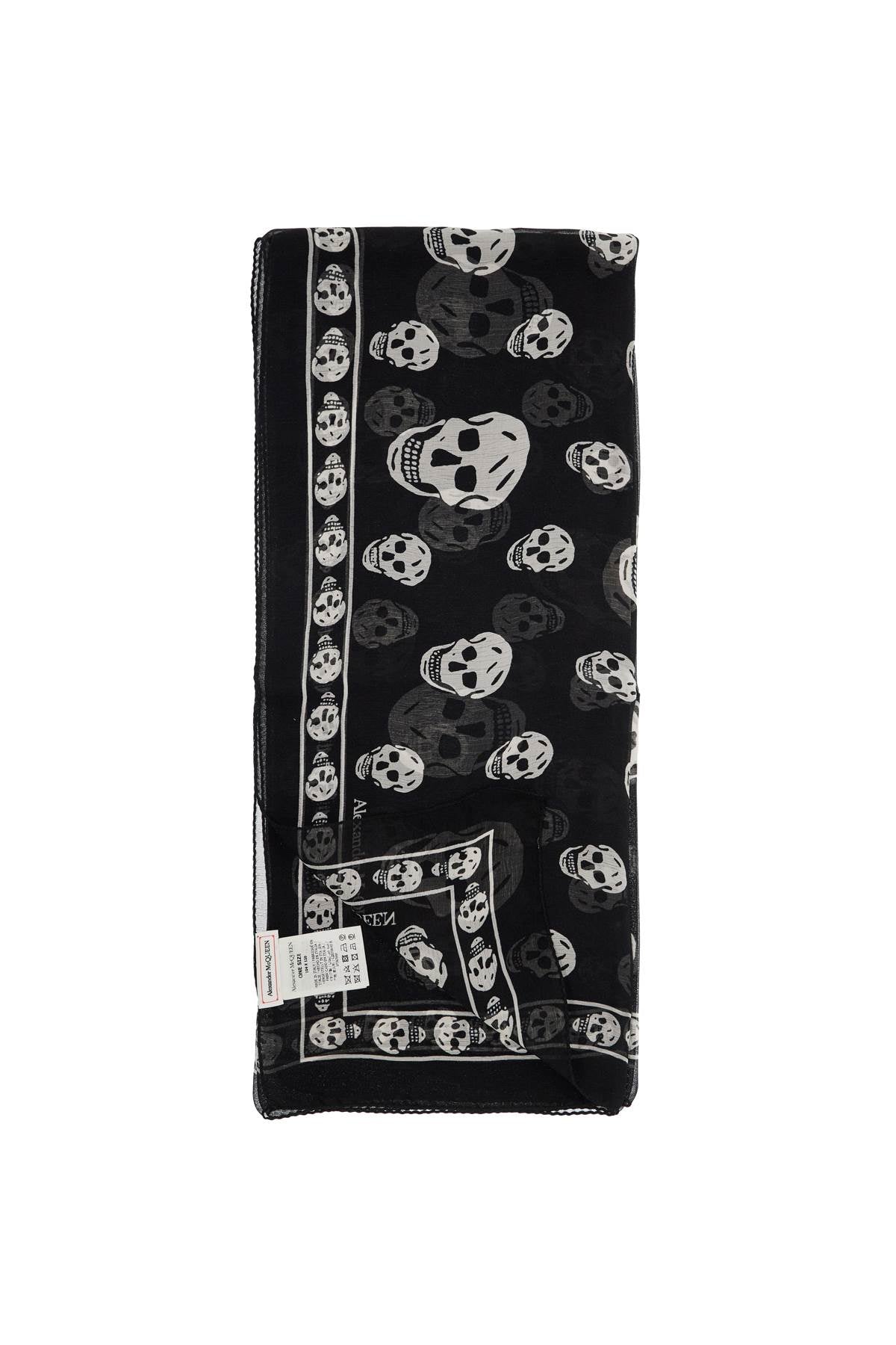 Alexander Mcqueen silk skull scarf