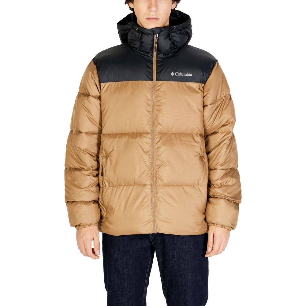 Columbia Beige Nylon Jacket Columbia Dark Khaki