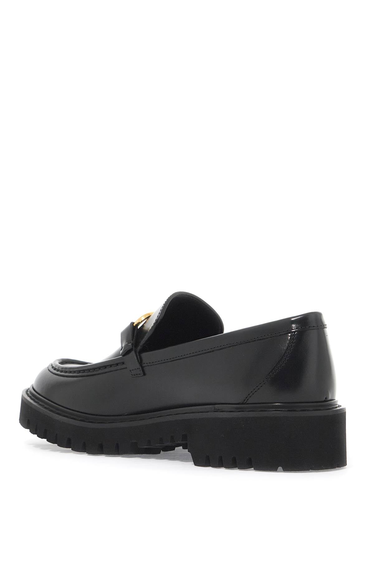 Valentino Garavani glossy leather vlogo loafers