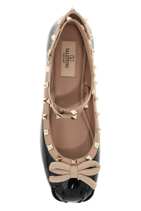 Valentino Garavani 'rockstud patent leather ball Flat Shoes Valentino Garavani