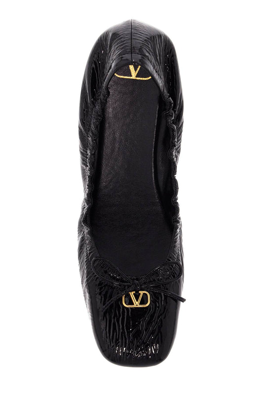 Valentino Garavani vlogo signature patent leather baller Flat Shoes Valentino Garavani