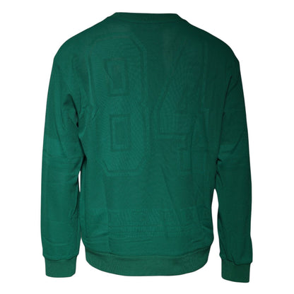 Dolce & Gabbana Green Logo Nylon Crew Neck Pullover Sweater