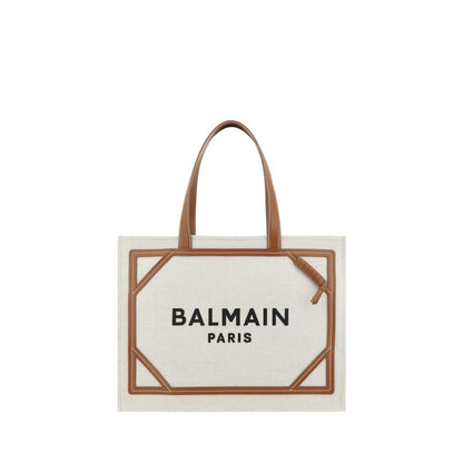 Balmain Beige Cotton Shoulder Bag