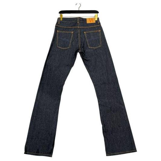 Nudie Jeans Blue Cotton Men Jeans Nudie Jeans Dark Slate Gray