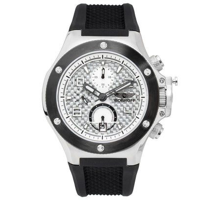 Bobroff Black Rubber Sport Watch