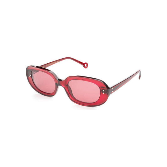 Hally&Son Burgundy Acetate Sunglasses Hally&Son