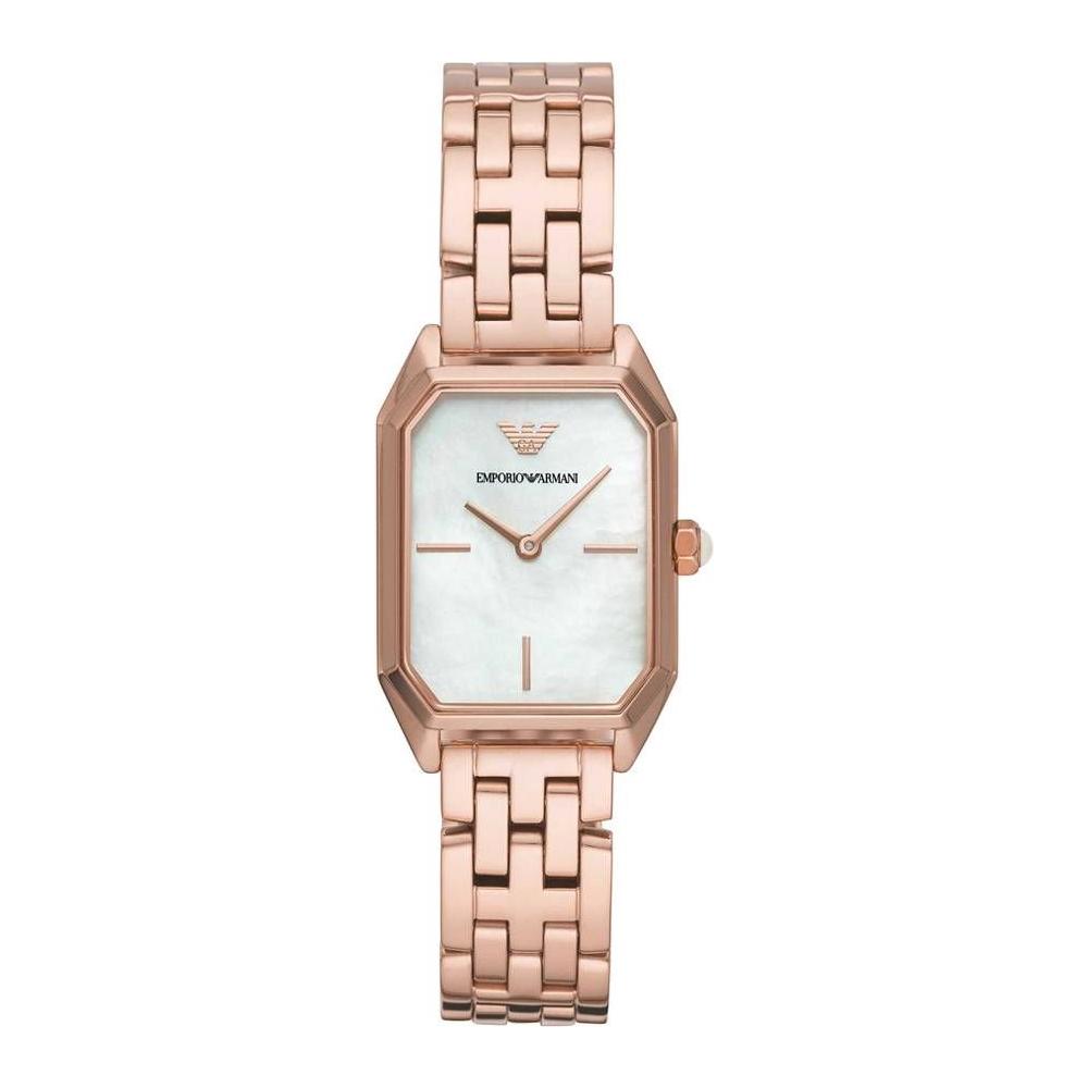 Armani Rose Gold Steel Watch Armani