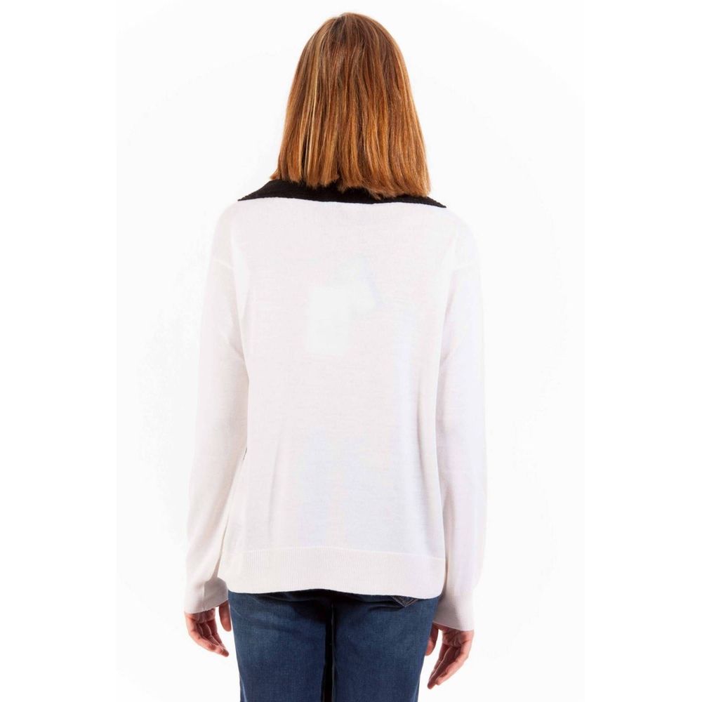 Love Moschino White Wool Women Sweater Love Moschino