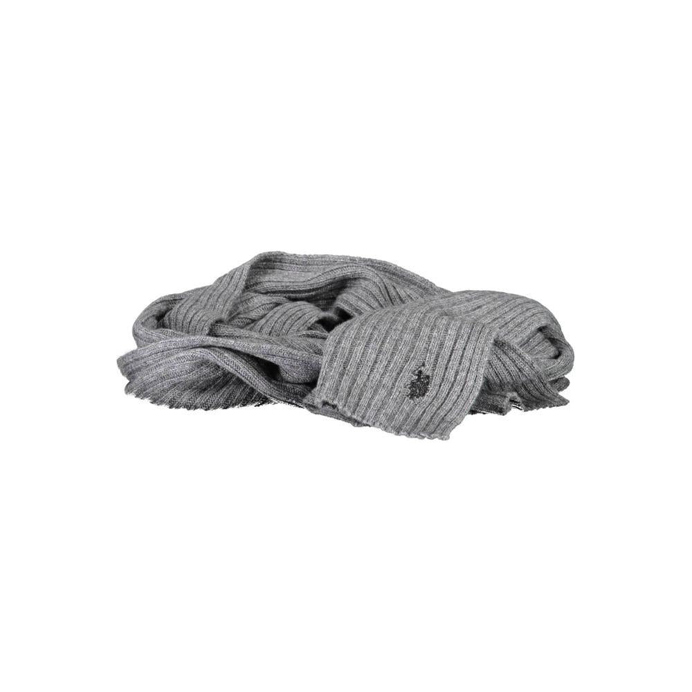 U.S. POLO ASSN. Gray Wool Mens Scarf U.S. POLO ASSN.