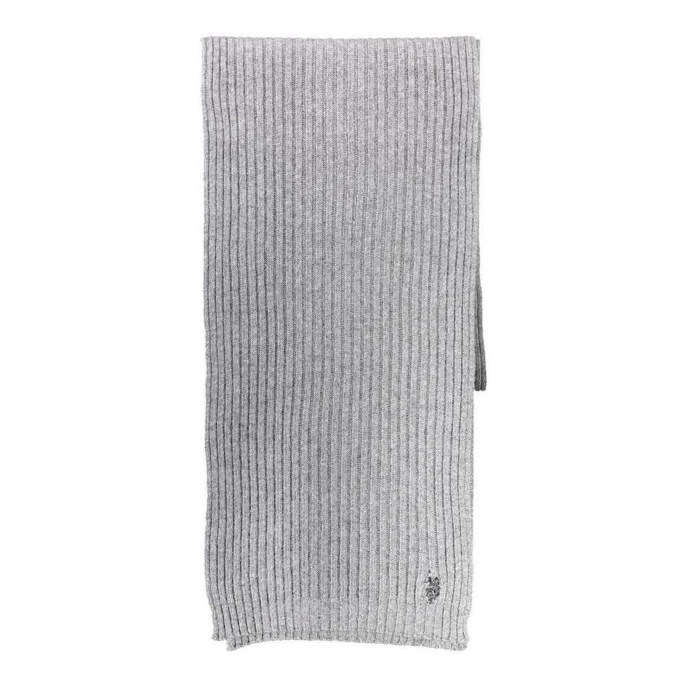 U.S. POLO ASSN. Gray Wool Mens Scarf U.S. POLO ASSN.