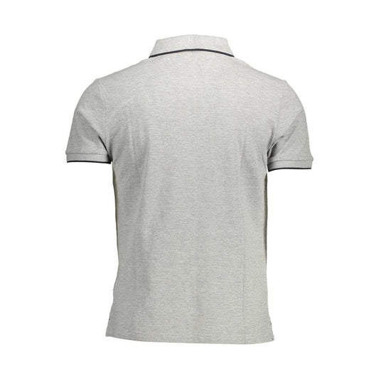 North Sails Gray Cotton Men Polo Shirt North Sails