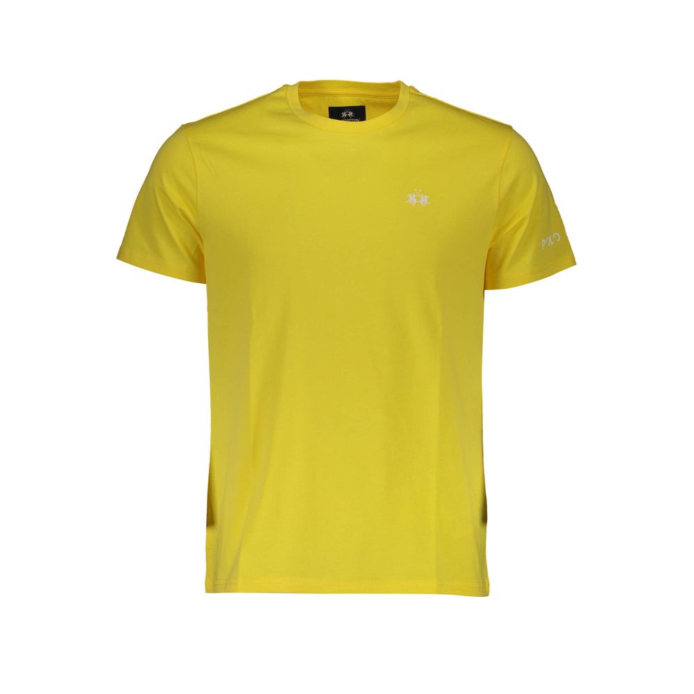 La Martina Yellow Cotton Men T-Shirt La Martina