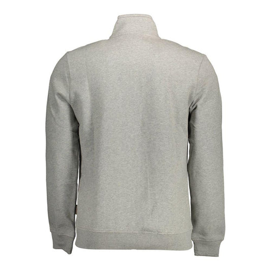 Napapijri Gray Cotton Men Sweater Napapijri