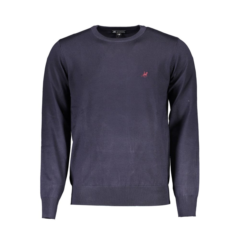 U.S. Grand Polo Blue Viscose Men Sweater U.S. Grand Polo