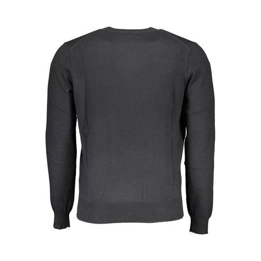 North Sails Black Cotton Men Sweater North Sails