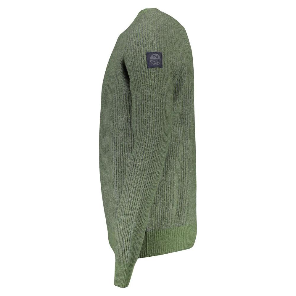 North Sails Green Wool Men Sweater North Sails