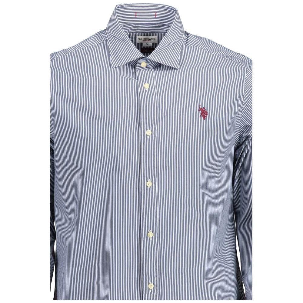 U.S. POLO ASSN. Blue Cotton Men Shirt U.S. POLO ASSN.