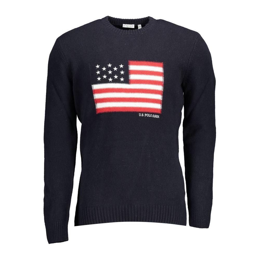 U.S. POLO ASSN. Blue Wool Men Sweater U.S. POLO ASSN.