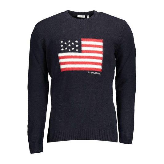 U.S. POLO ASSN. Blue Wool Men Sweater U.S. POLO ASSN.