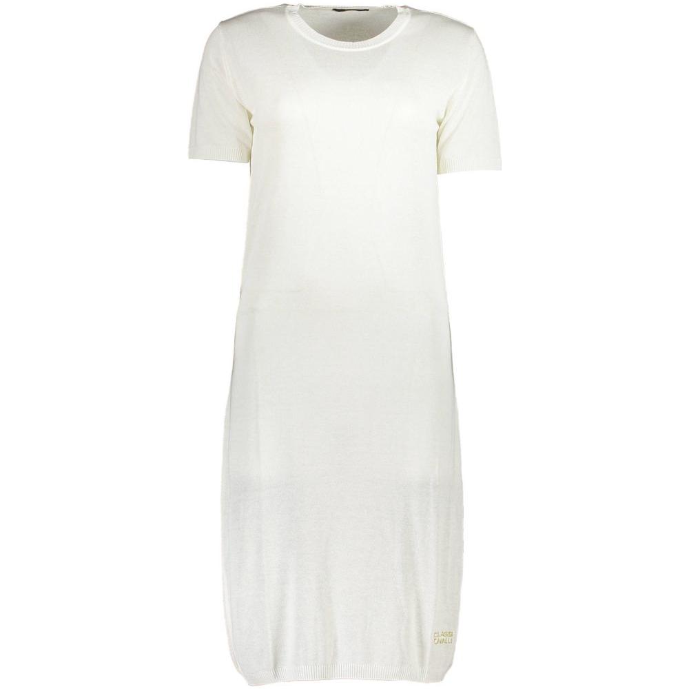 Cavalli Class White Viscose Women Dress Cavalli Class