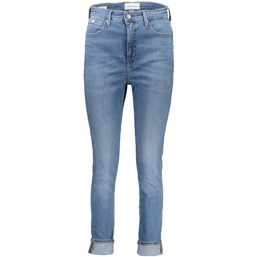 Calvin Klein Light Blue Cotton Women Jeans Calvin Klein