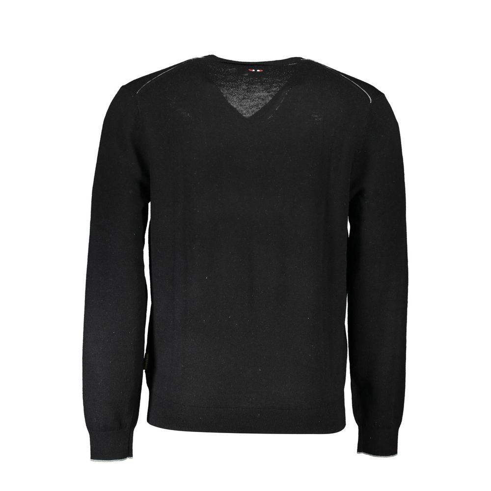 Napapijri Black Wool Men Sweater Napapijri