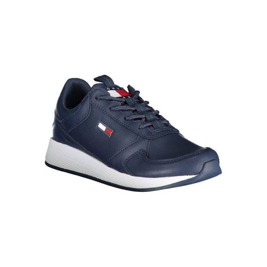 Tommy Hilfiger Blue Polyethylene Men Sneaker Tommy Hilfiger