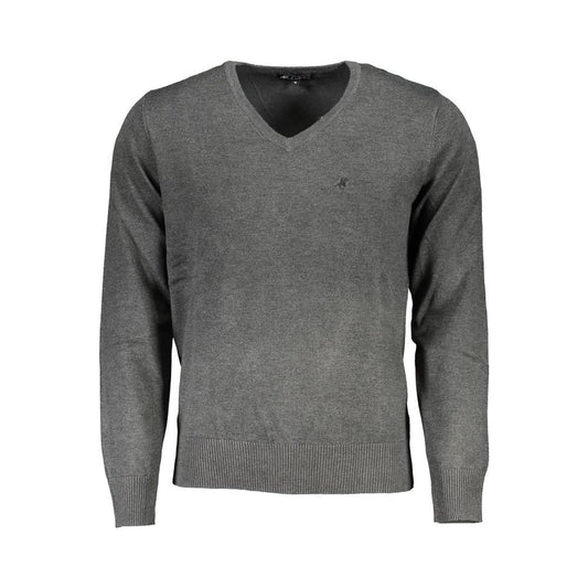 U.S. Grand Polo Gray Nylon Sweater U.S. Grand Polo