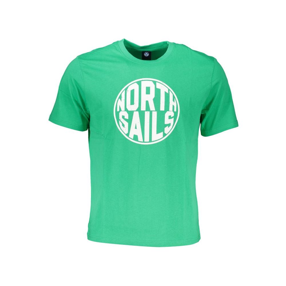 North Sails Green Cotton T-Shirt North Sails