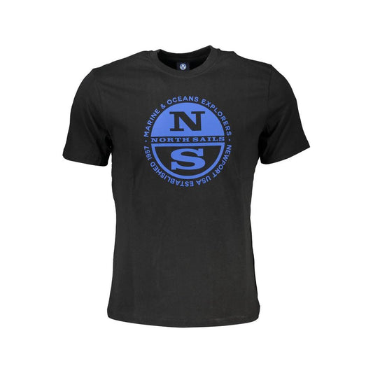 North Sails Black Cotton T-Shirt