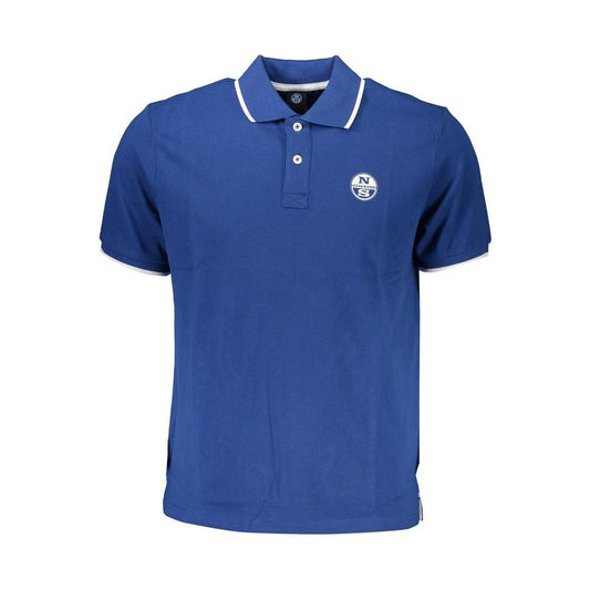 North Sails Blue Cotton Polo Shirt