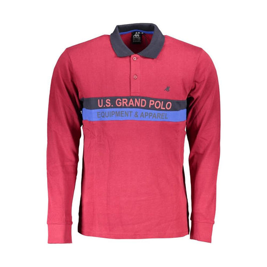 U.S. Grand Polo Red Cotton Polo Shirt