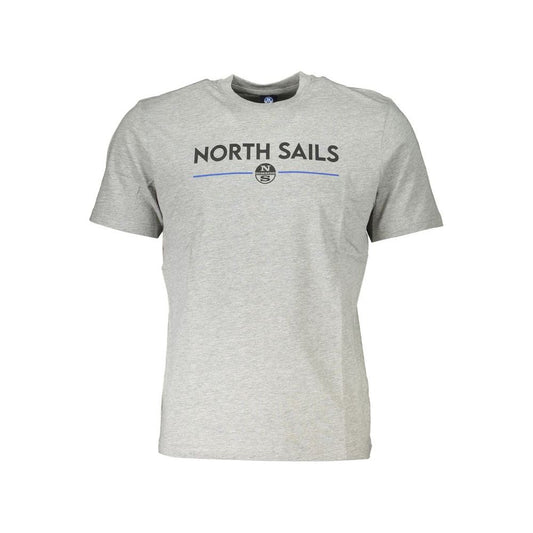 North Sails Gray Cotton T-Shirt