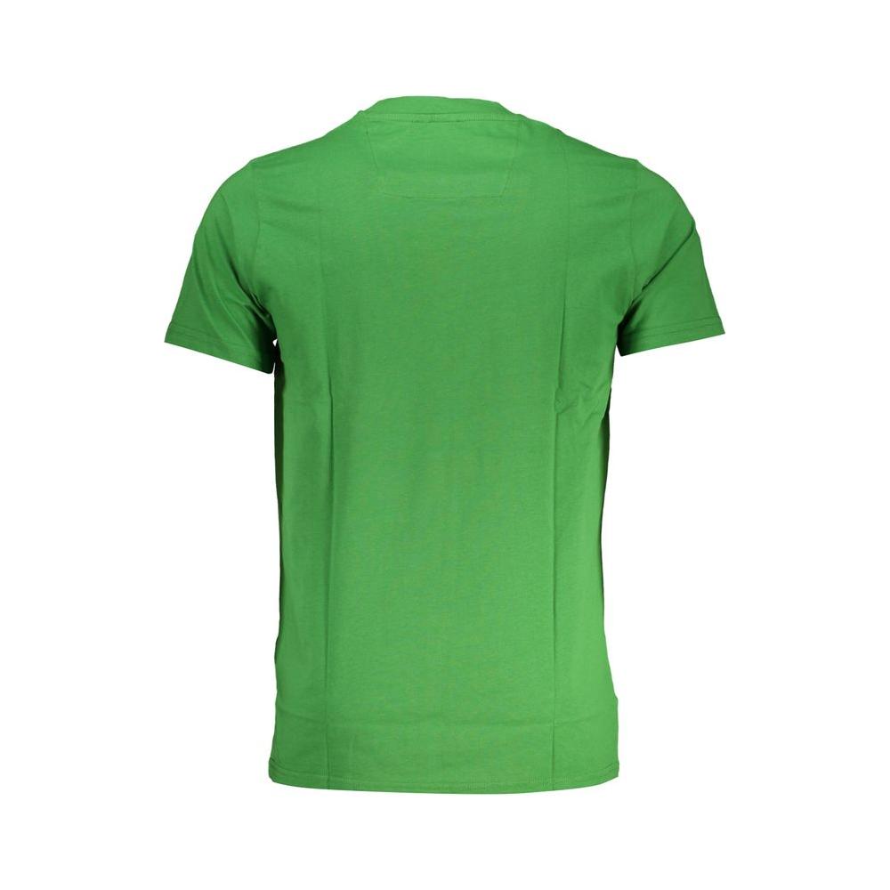 Cavalli Class Green Cotton T-Shirt